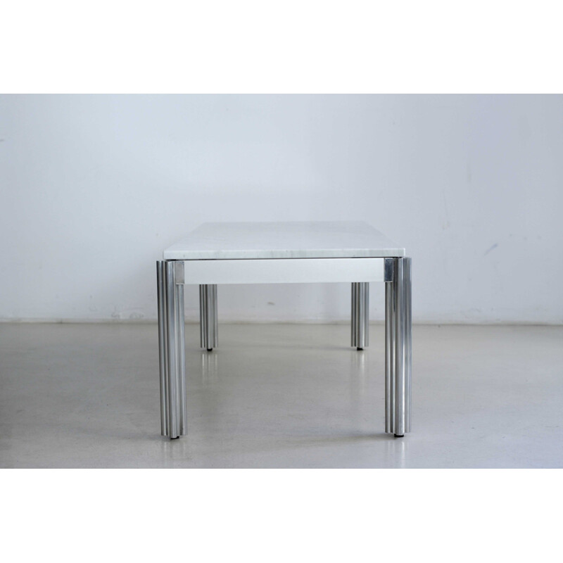 White coffee table in marble, George CIANCIMINO - 1970s