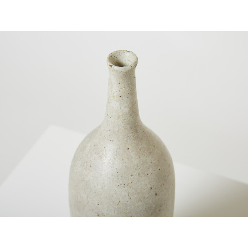 Vintage glazed stoneware vase by Bruno Gambone, 1970