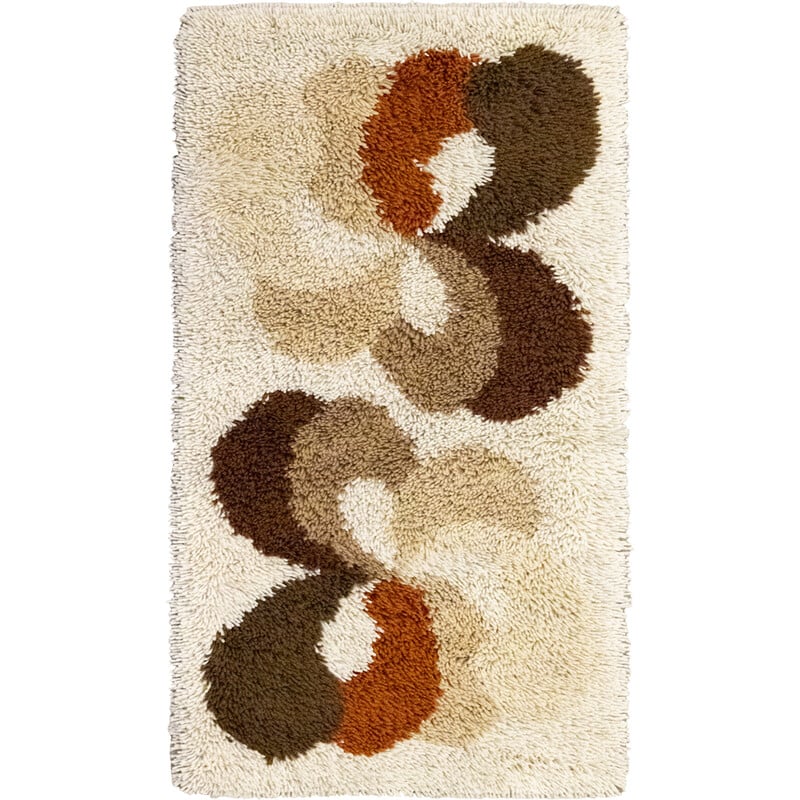 Vintage brown Flowers Desso rug
