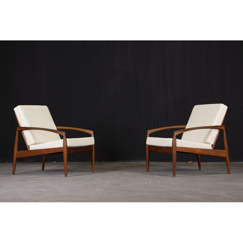 Paire de fauteuils danois vintage “Paper Knife” de Kai Kristiansen pour Magnus Olesen