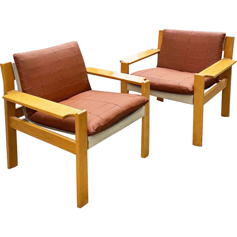 Paar vintage Zweedse Scandinavische fauteuils van Karin Mobring, 1960-1970