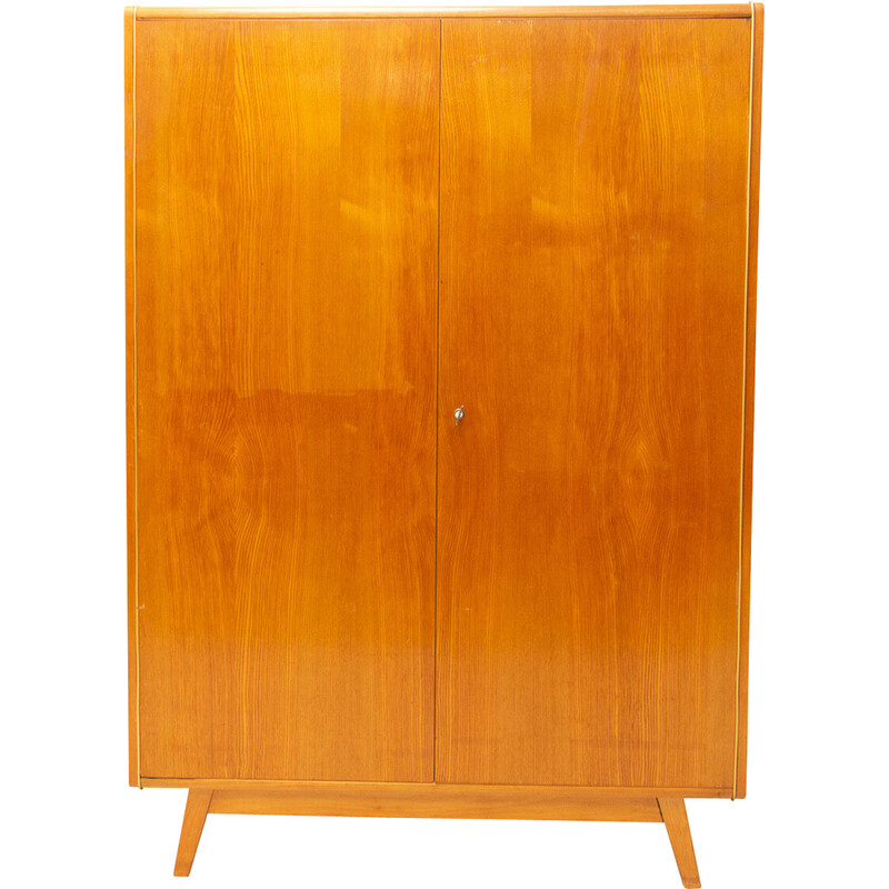 Vintage beechwood cabinet by Jitona Soběslav, Czechoslovakia 1970s