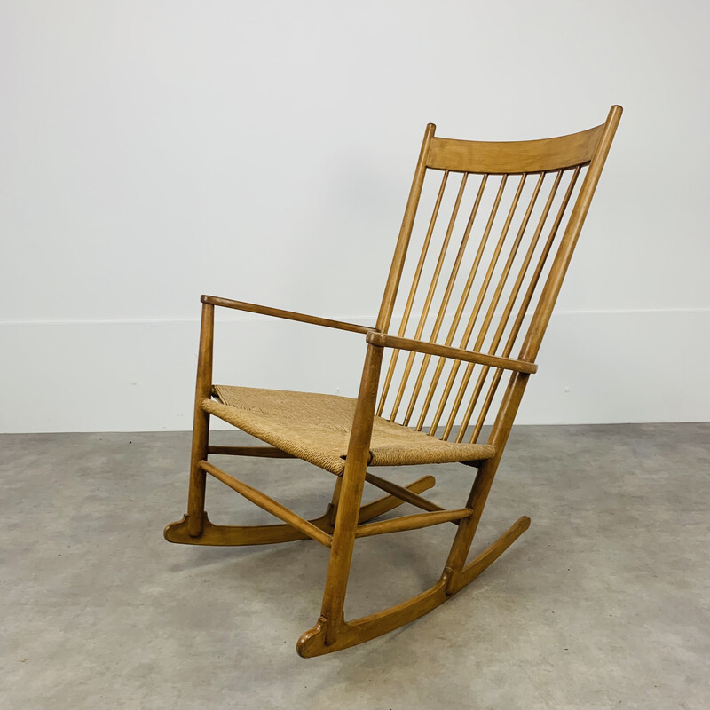 Cadeira de baloiço escandinava J16 de Hans Wegner, 1960