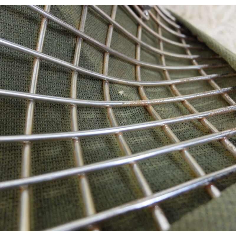 Pair of "diamond" model armchairs in green, Harry BERTOIA - 1970s