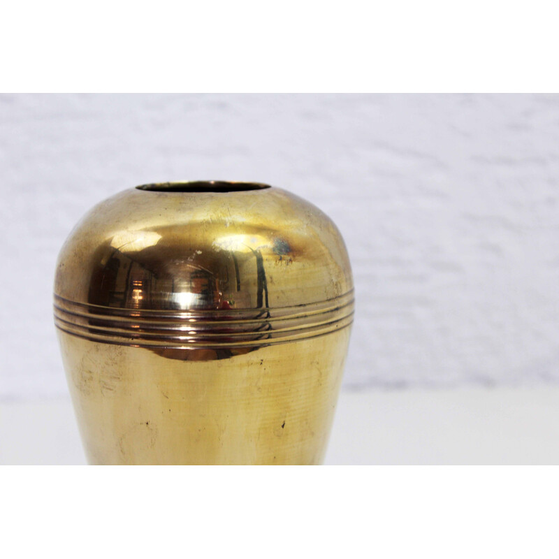 Vaso d'ottone vintage, 1960