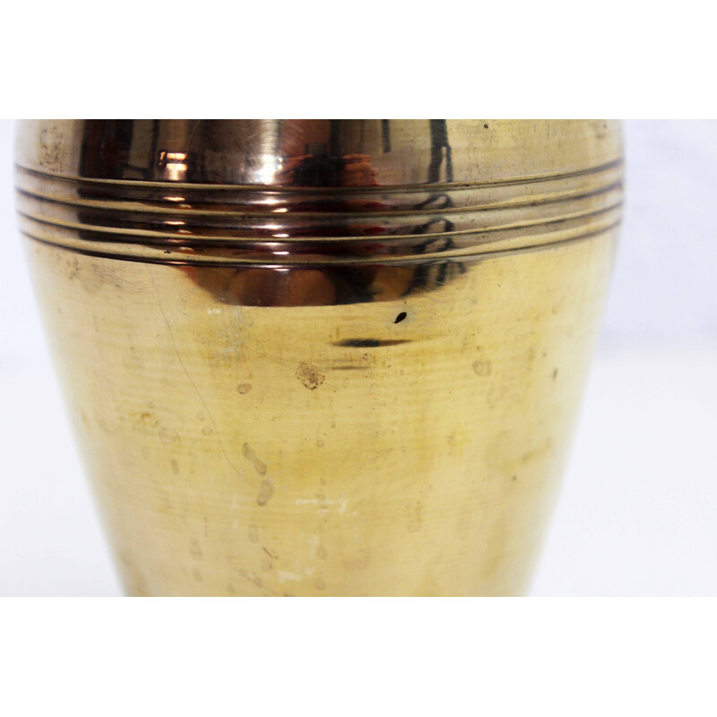 Vaso d'ottone vintage, 1960