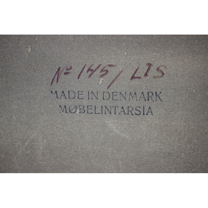 Table basse vintage en carreaux de Mobelintarsia, Danemark 1960