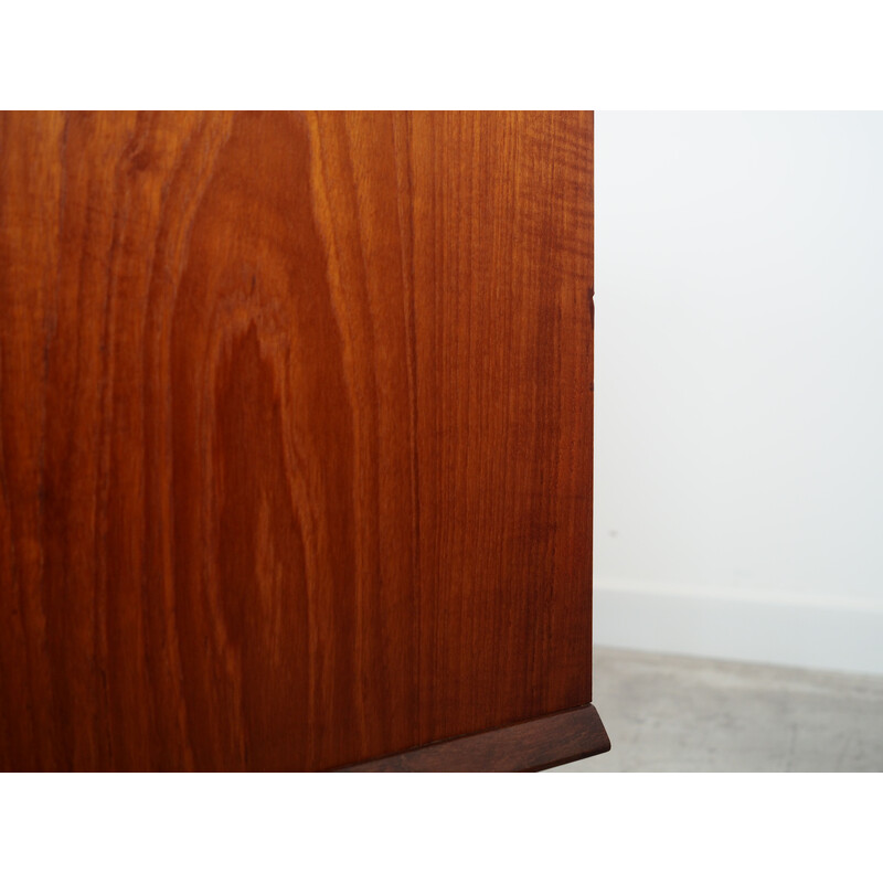 Vintage teak sideboard with opening door, Denmark 1970s