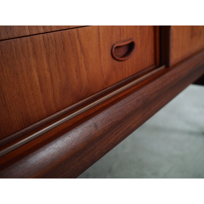 Vintage teak highboard, Denmark 1970s