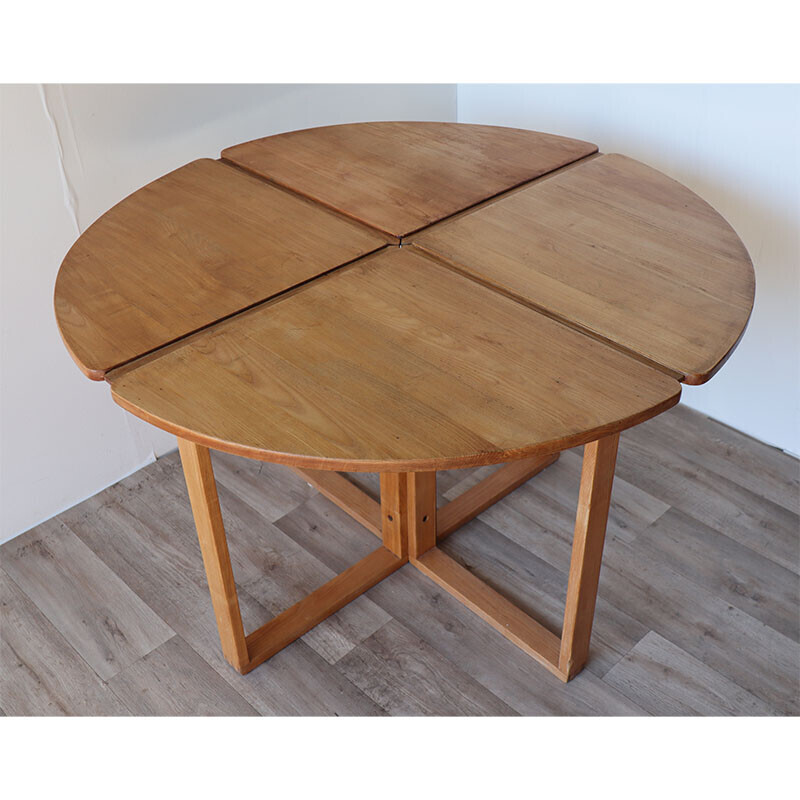 Vintage-Tisch aus Eschenholz, 1980