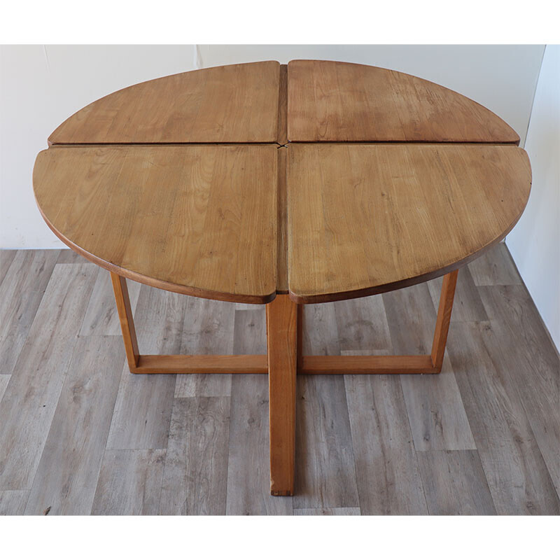 Vintage ashwood table, 1980