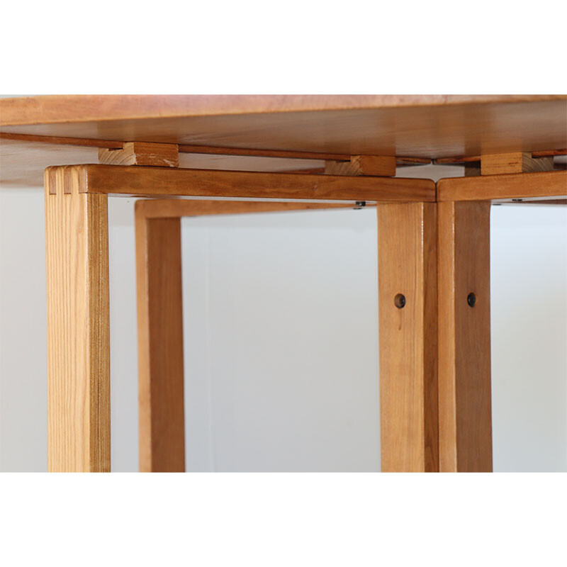 Vintage ashwood table, 1980