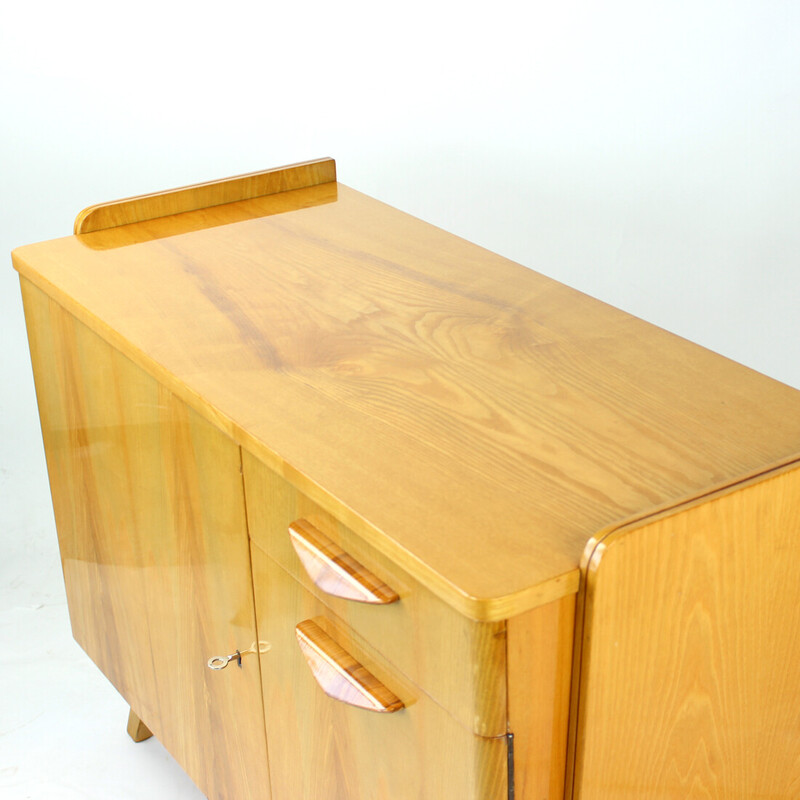 Mid century sideboard in blond oakwood by Tatra, Czechoslovakia 1966