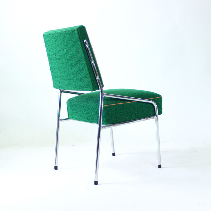 Conjunto de 4 cadeiras cromadas vintage de Bruxelas