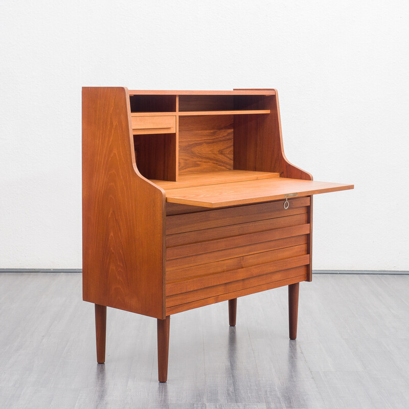 Vintage Danish teak secretary by Rooval, 1960s