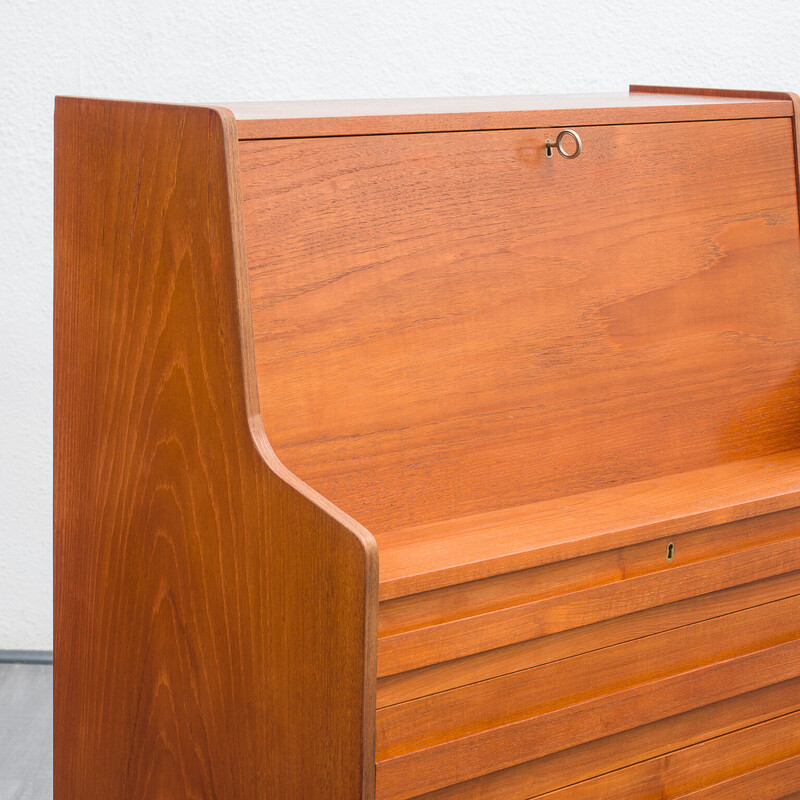 Vintage Danish teak secretary by Rooval, 1960s