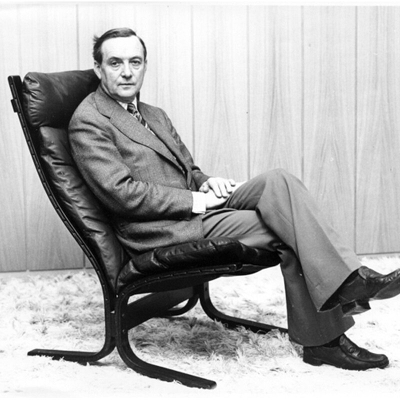 Vintage Siesta fauteuil en voetenbank van Ingmar Relling voor Westnofa, 1960