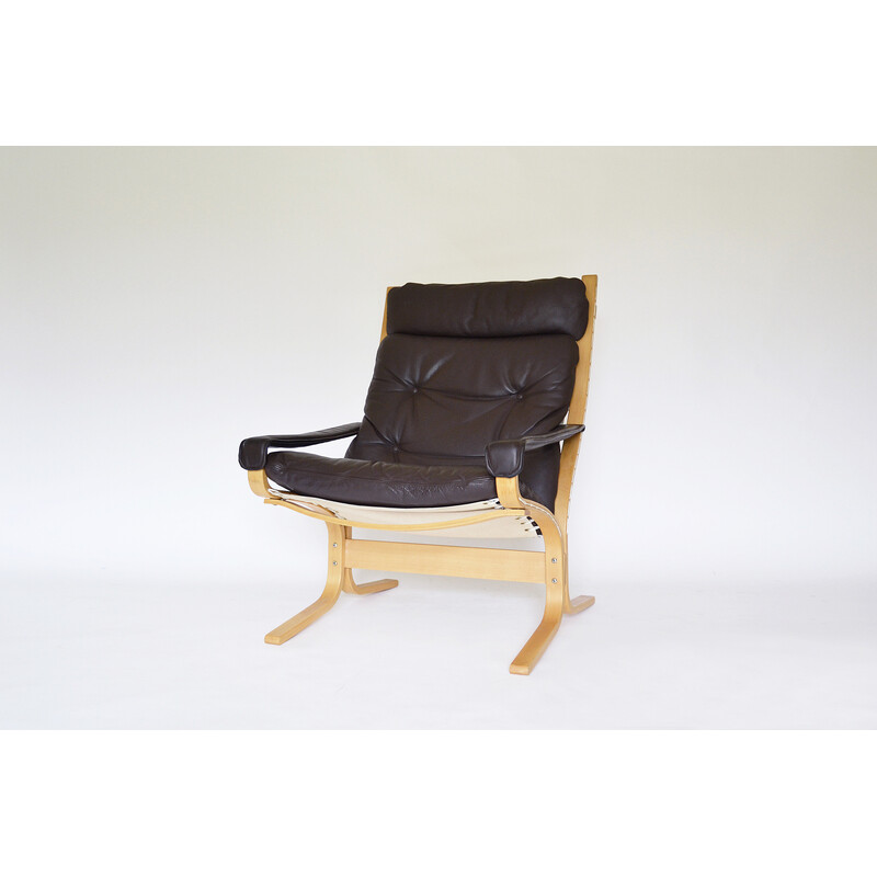 Vintage Siesta armchair and ottoman by Ingmar Relling for Westnofa, 1960s