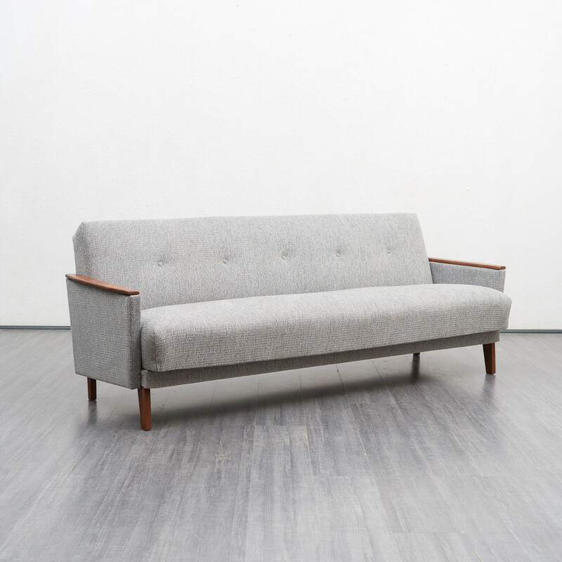 Mid-century sofa with reupholstered, 1960s
