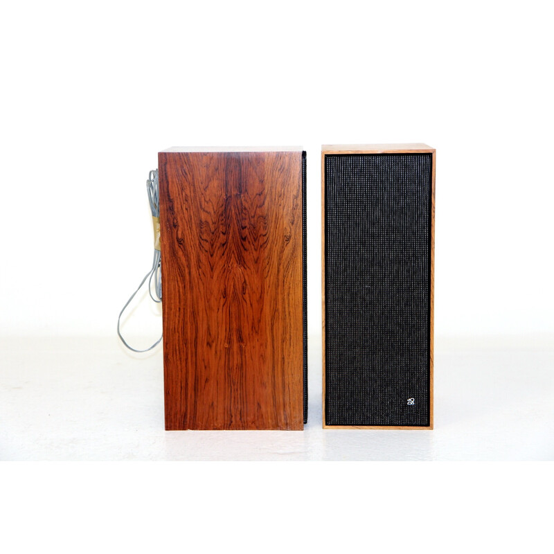 Pair of vintage rosewood speakers by Bang and Olufsen, Denmark 1960