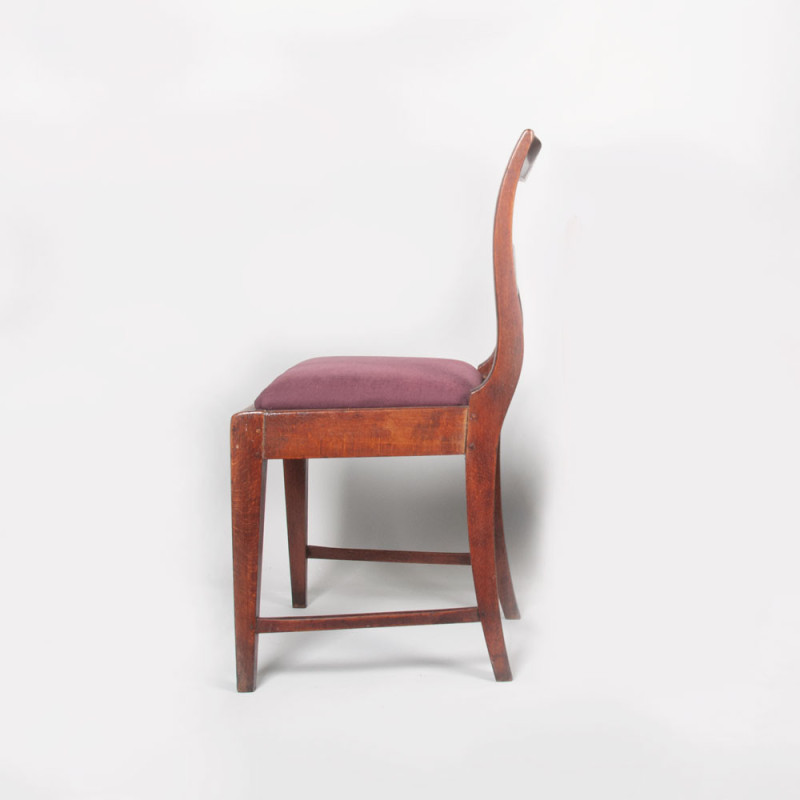 Cadeira Vintage com moldura de faia manchada, Dinamarca 1930