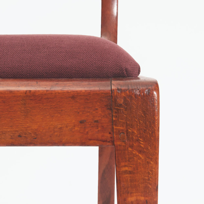 Vintage-Stuhl mit Rahmen aus gebeizter Buche, Dänemark 1930