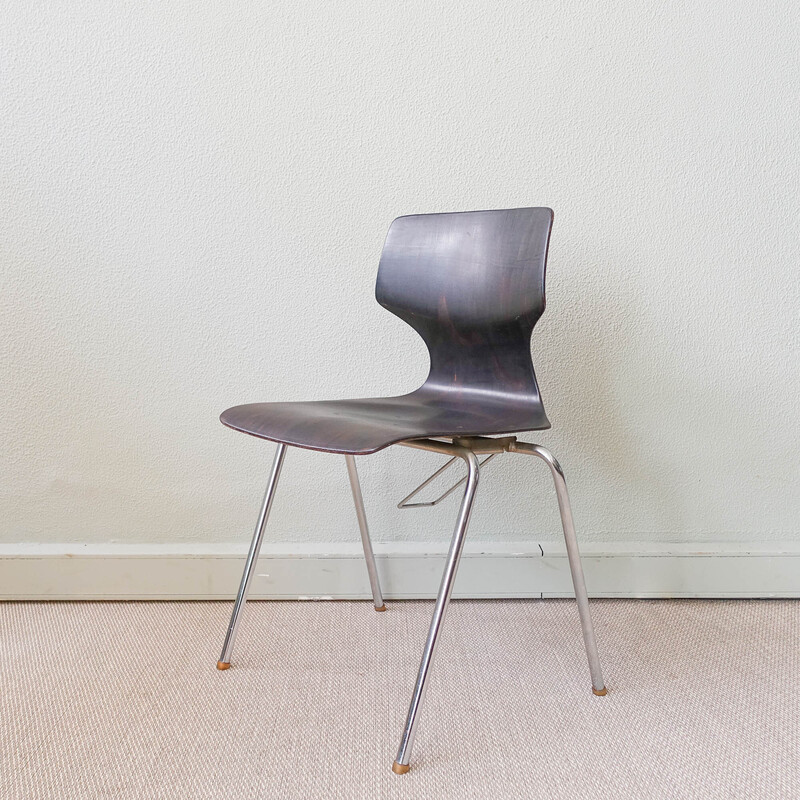 Mid century plywood sculpted chair by Adam Stegner for Pagholz Flotötto, 1970s