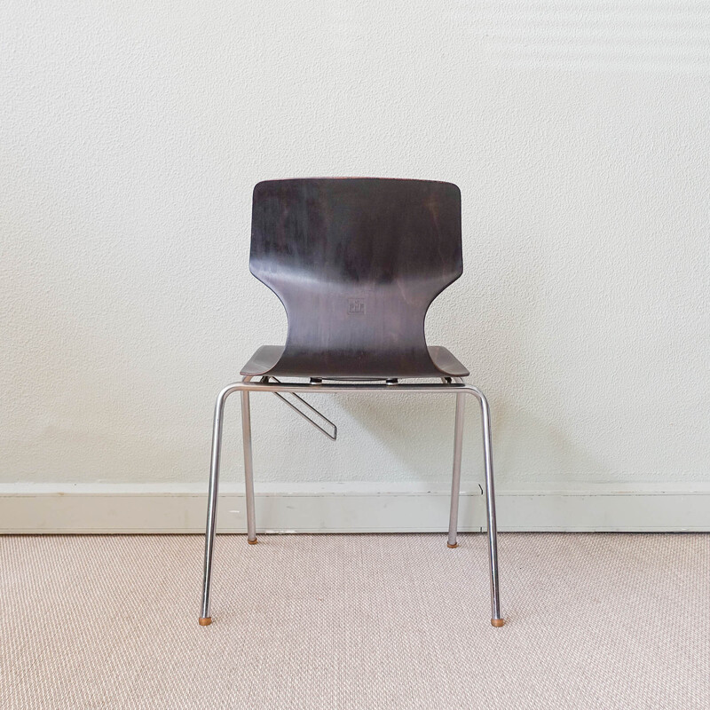 Vintage uitgesneden multiplex stoel van Adam Stegner voor Pagholz Flotötto, 1970