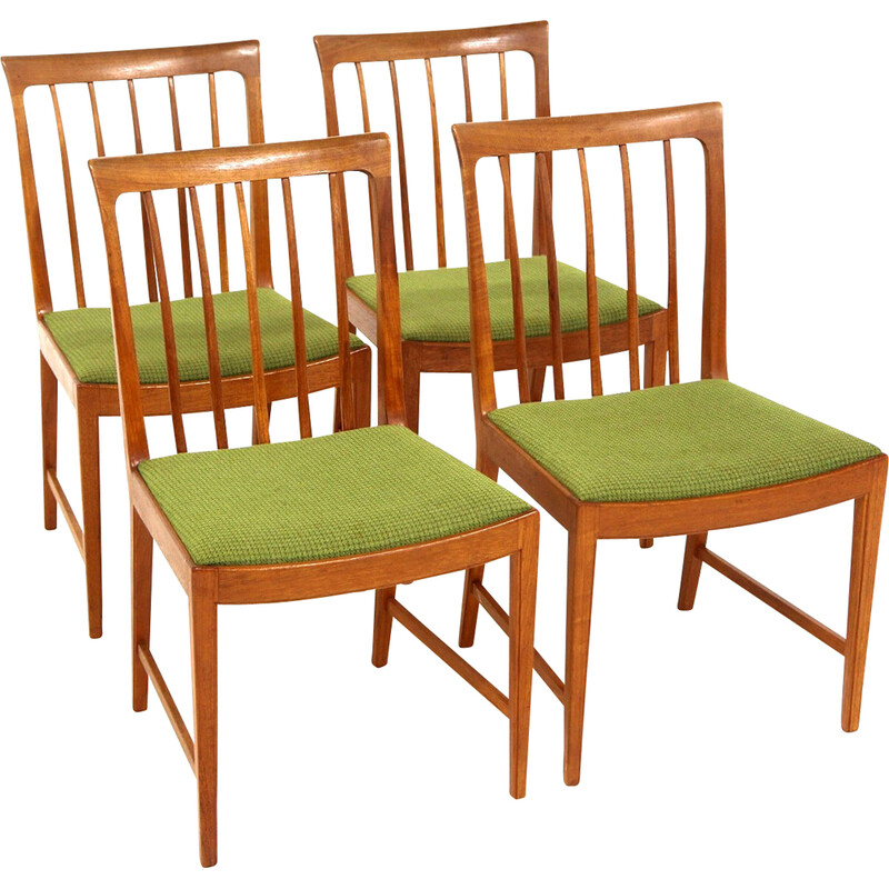 Set of 4 vintage teak chairs by Bertil Fridhagen for Bodafors, Sweden 1960