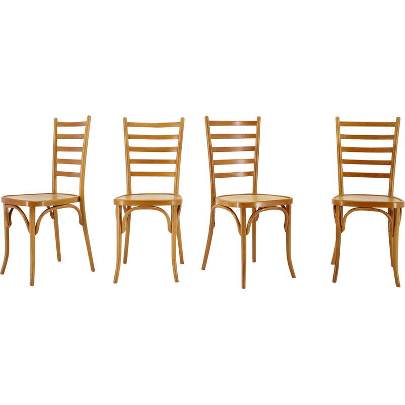 Set of 4 vintage Italian dining chairs, 1970s