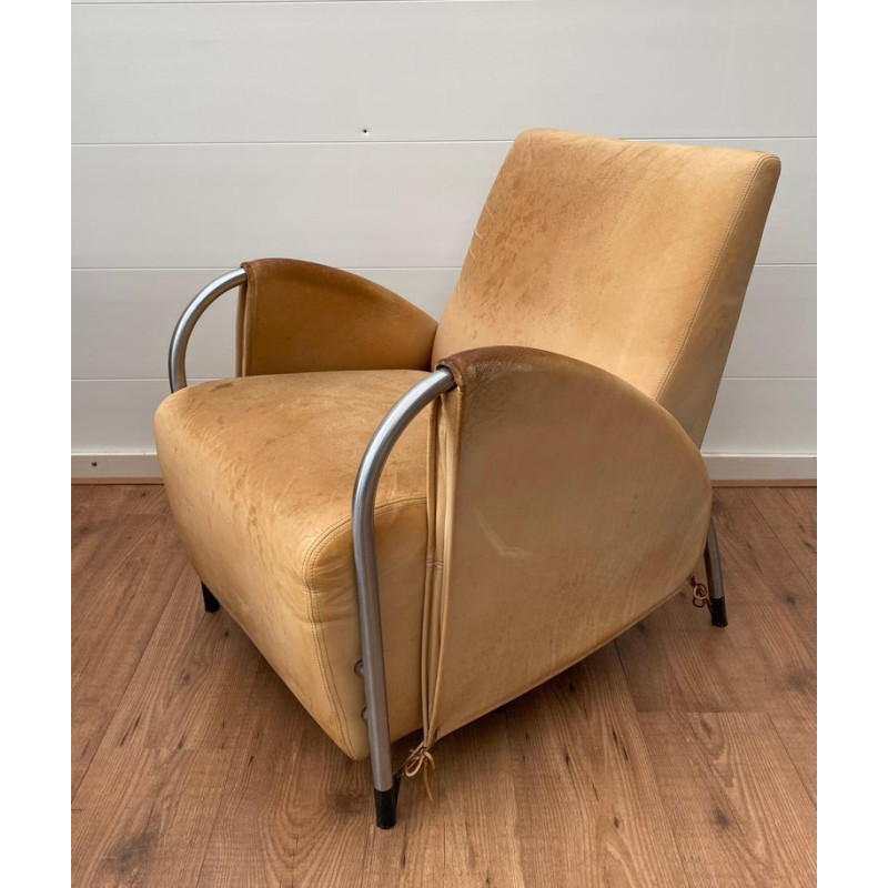 Pair of vintage Art Deco armchairs by Jan des Bouvrie for Gelderland