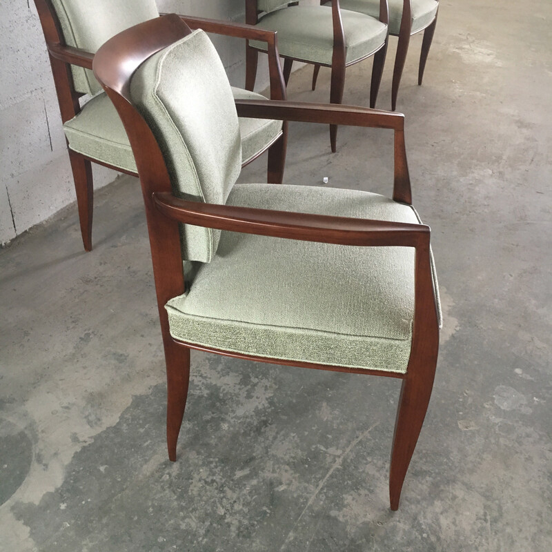 Lot de 4 fauteuils vintage par Alfred Porteneuve, 1930-1940
