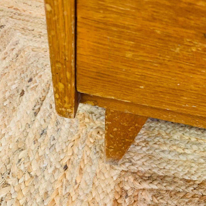 Cómoda de madeira Vintage de 5 gavetas