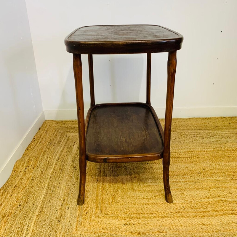 Table d’appoint vintage en bois courbé par Jacob et Josef Kohn, 1900