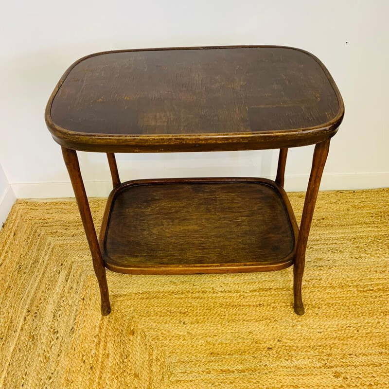 Vintage bentwood side table by Jacob and Josef Kohn, 1900