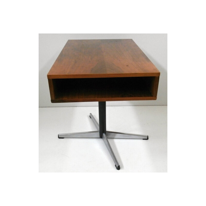 Cshizoslovacian metal and wood coffee table - 1960s