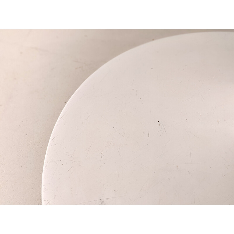 Table ronde vintage en marbre de Carrare par Eero Saarinen pour Knoll, 1960