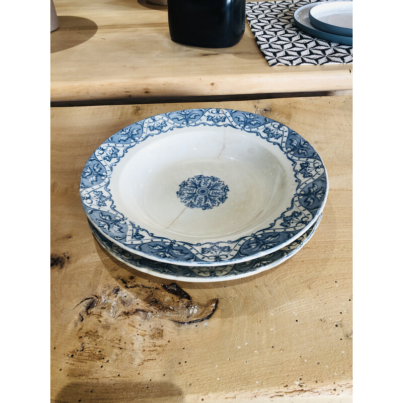 Assiette vintage en terre de fer