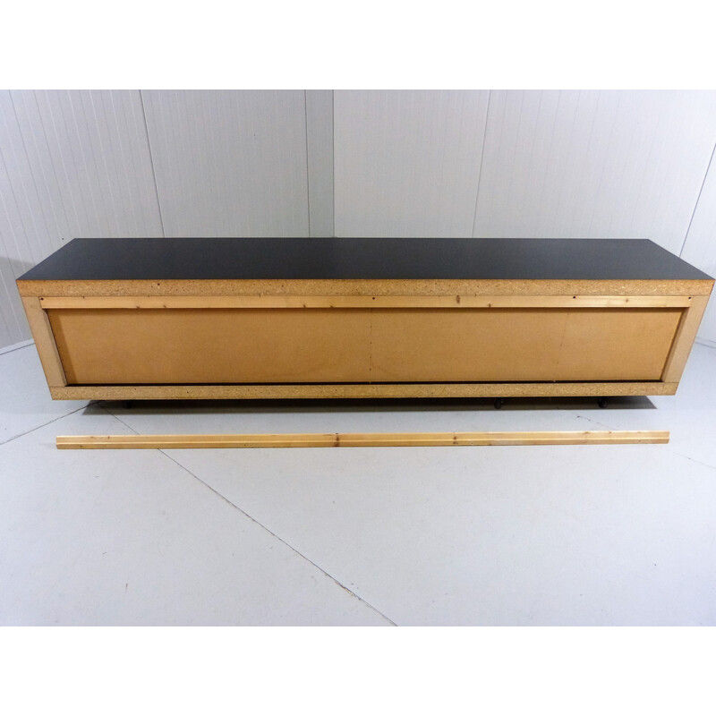 Vintage hanging sideboard with 2 sliding doors by Horst Brüning for Behr, Germany