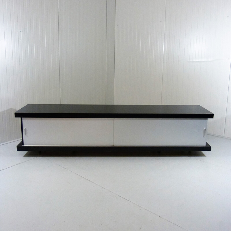 Vintage hanging sideboard with 2 sliding doors by Horst Brüning for Behr, Germany