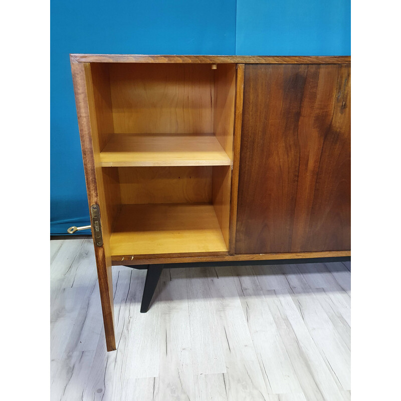 Vintage veneered wood sideboard, Germany 1960s