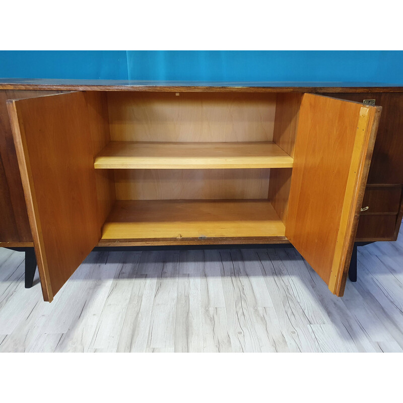 Vintage veneered wood sideboard, Germany 1960s