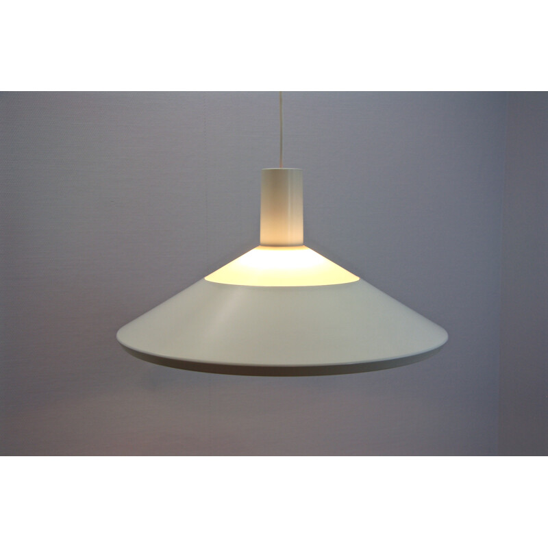 Louis Poulsen white "Model 118564" pendant light - 1960s