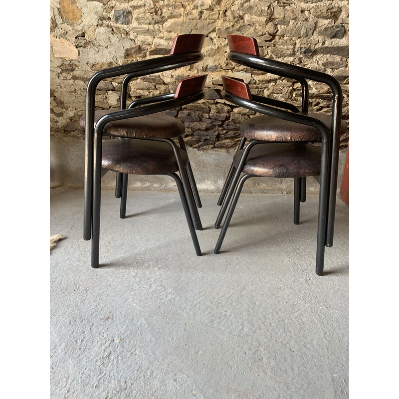 Set van 4 vintage Stif fauteuils