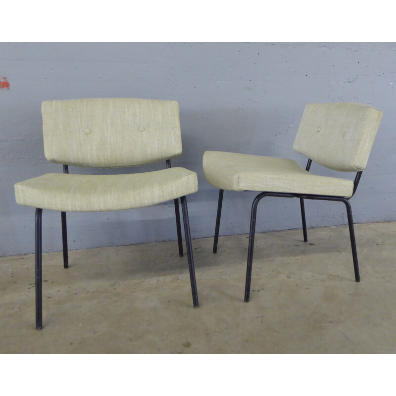 Ein Paar Vintage-Sessel von Pierre Guariche für Meurop, 1950-1960