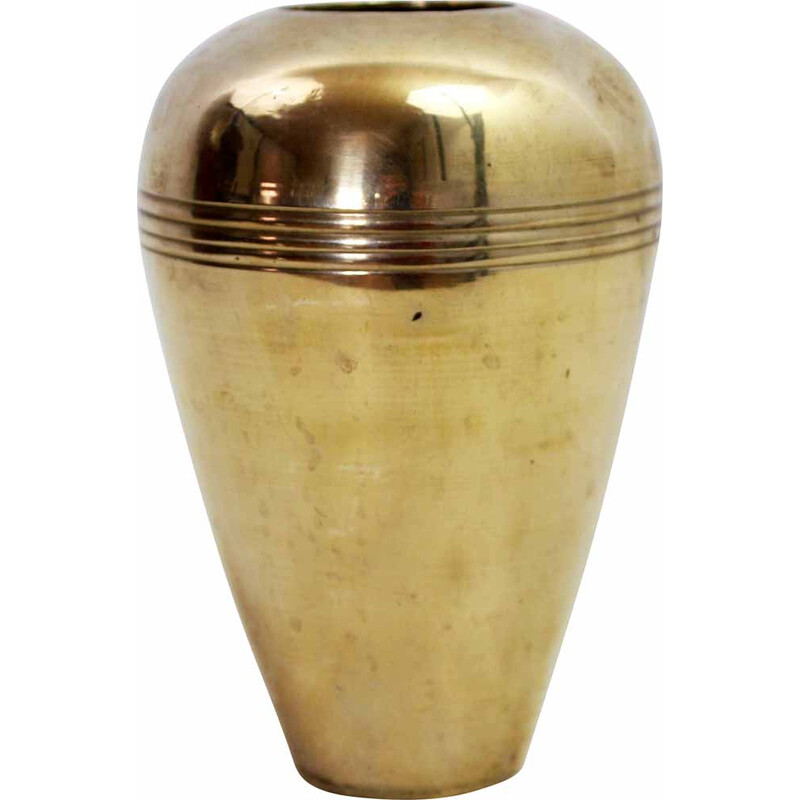 Vaso de latão Vintage, 1960