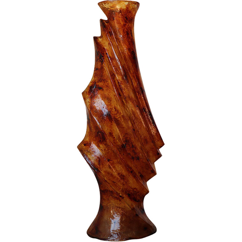 Vintage Deko-Vase aus Kunstharz