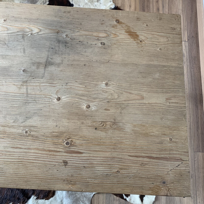 Tavolo da fattoria in legno vintage