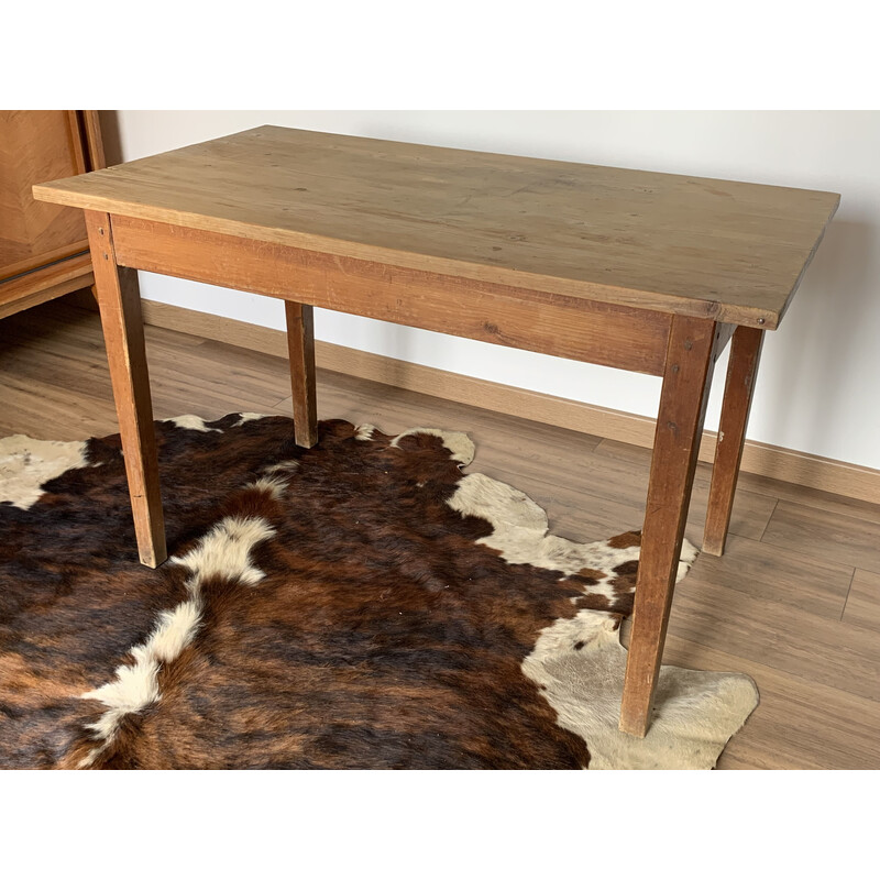 Vintage wooden farm table