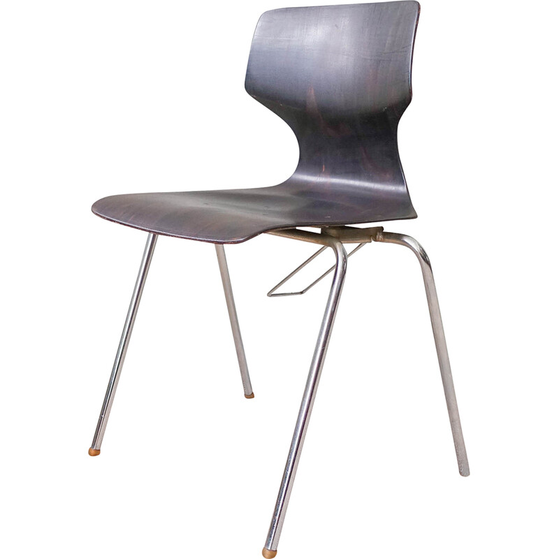 chaise sculptée vintage - 1970
